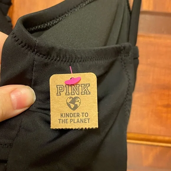 PINK Victoria's Secret Black One Piece Swimwear - Picture 4 of 12